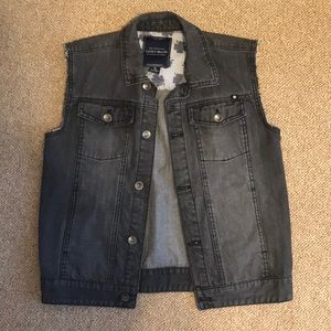 Lucky Brand gray denim vest Size M